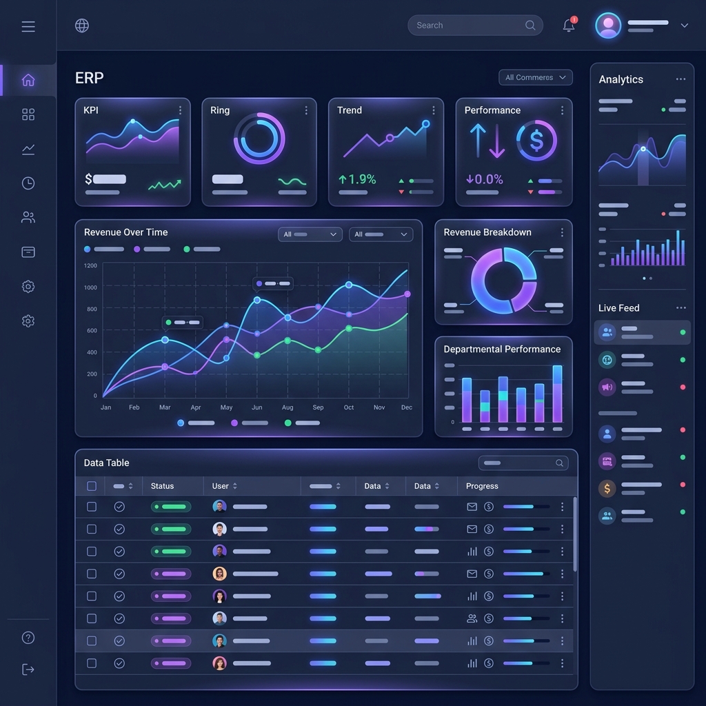 Optimum ERP Dashboard